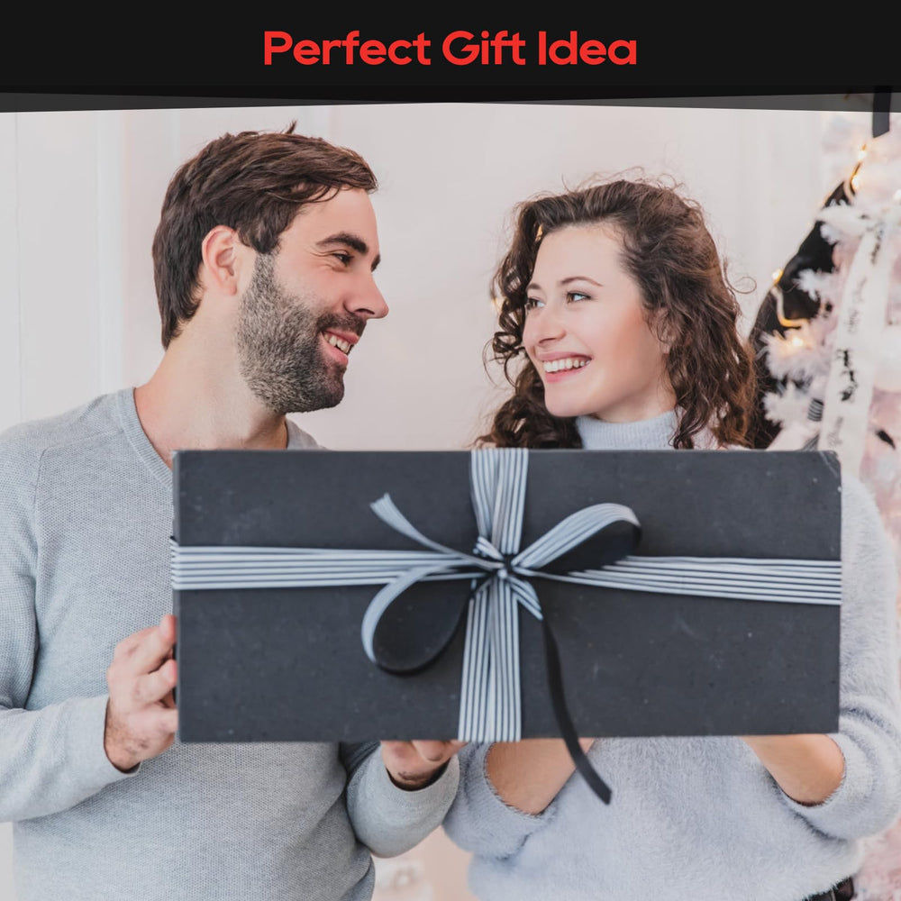 Morfone gift-ready packaging with remote, glasses, and stand.