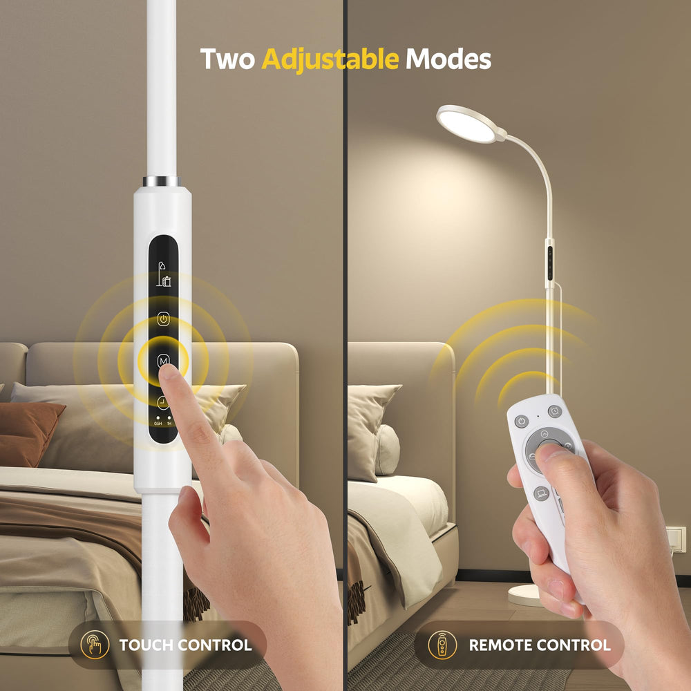 Morfone UV-free lamp with sturdy base for safe home use.