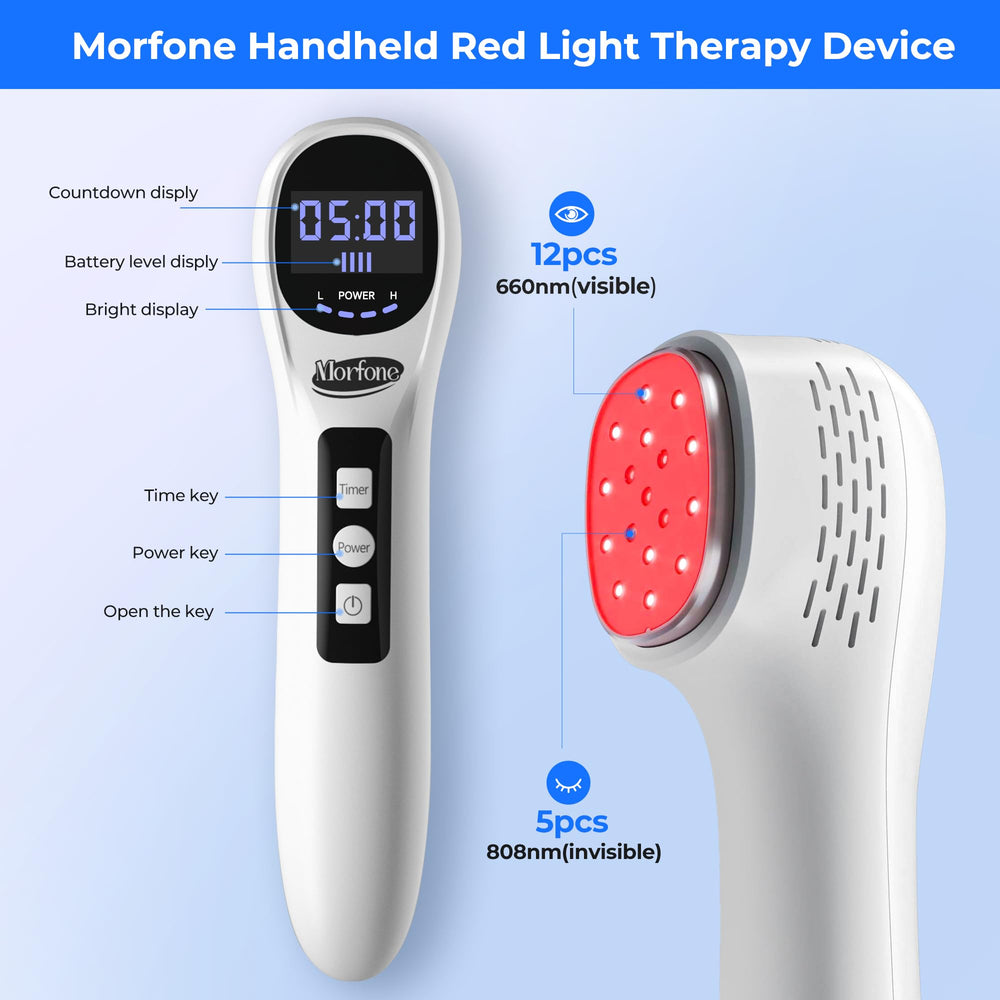 Morfone pet-friendly red-light therapy suitable for animals and humans.