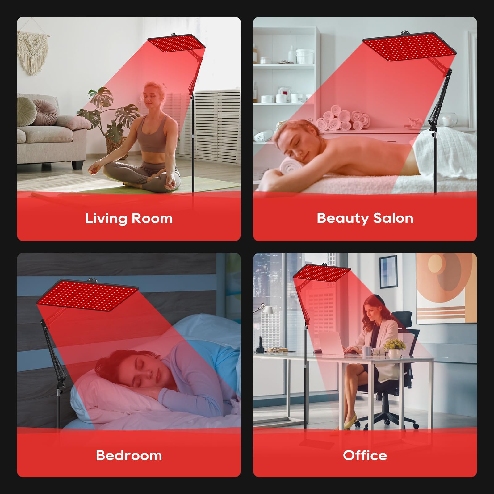 Protective sunglasses included with Morfone red light therapy kit.