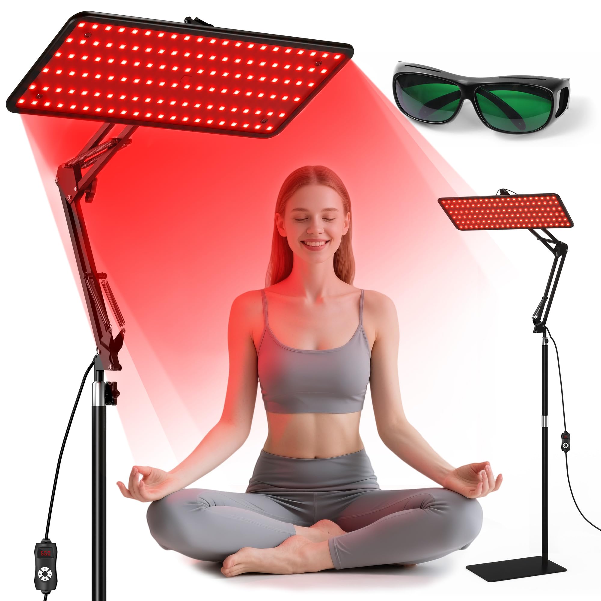 Morfone red light panel for face and body with 660nm-850nm-940nm for targeted care.