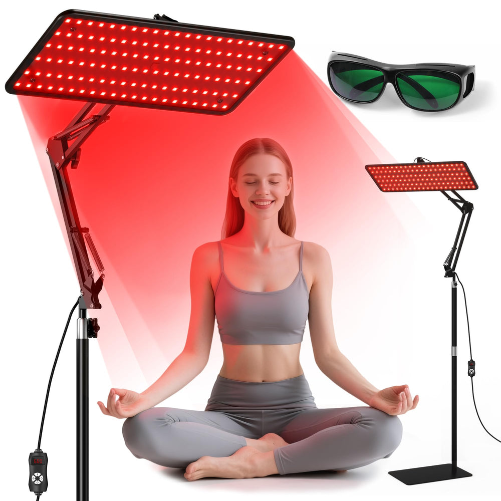 Morfone red light panel for face and body with 660nm-850nm-940nm for targeted care.
