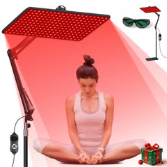 Morfone red light panel for full body use with tri-wavelength therapy.