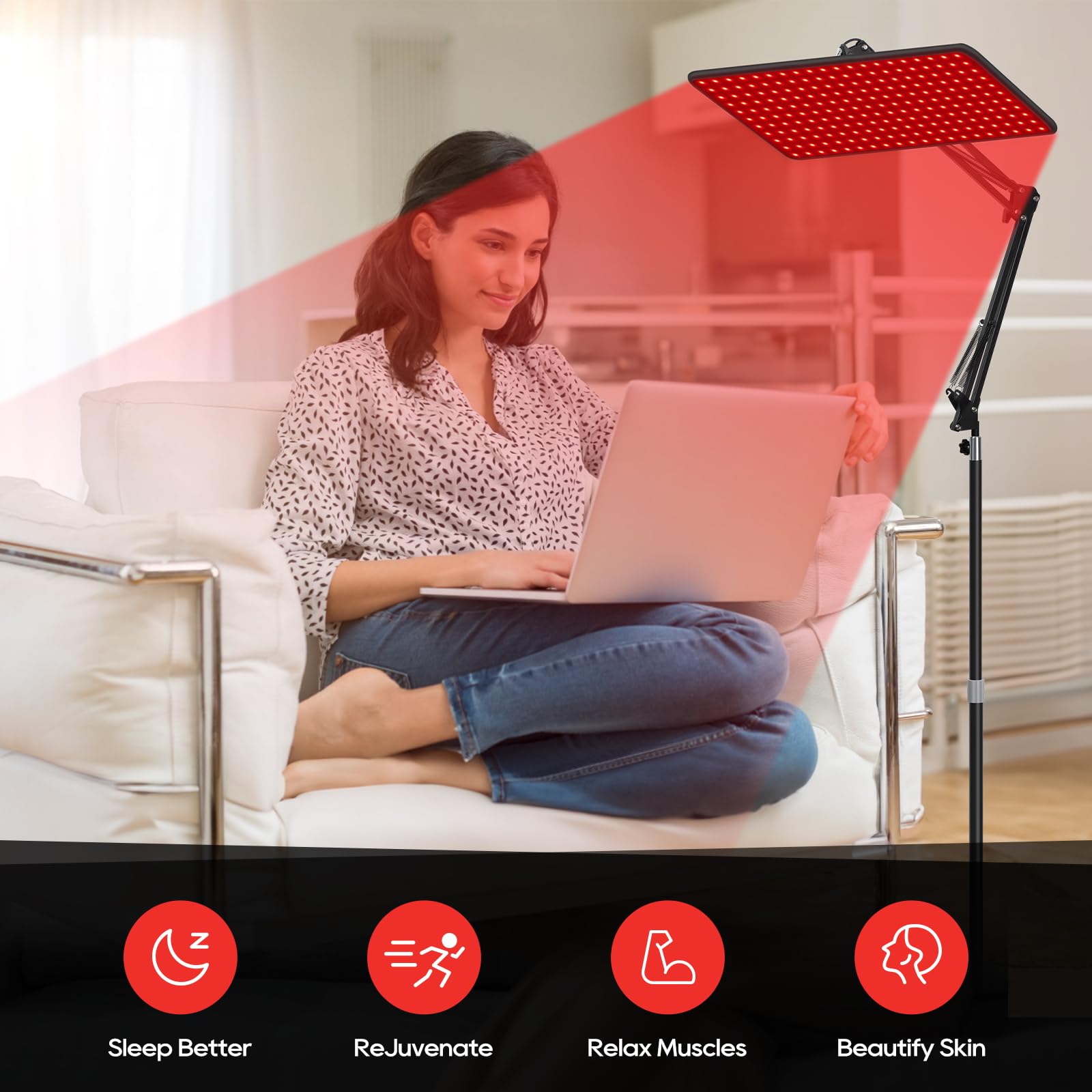 Morfone smart timer with auto shut-off supports quick sessions.