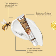 Applying MORKORIA cream to the face for hydration and balance.