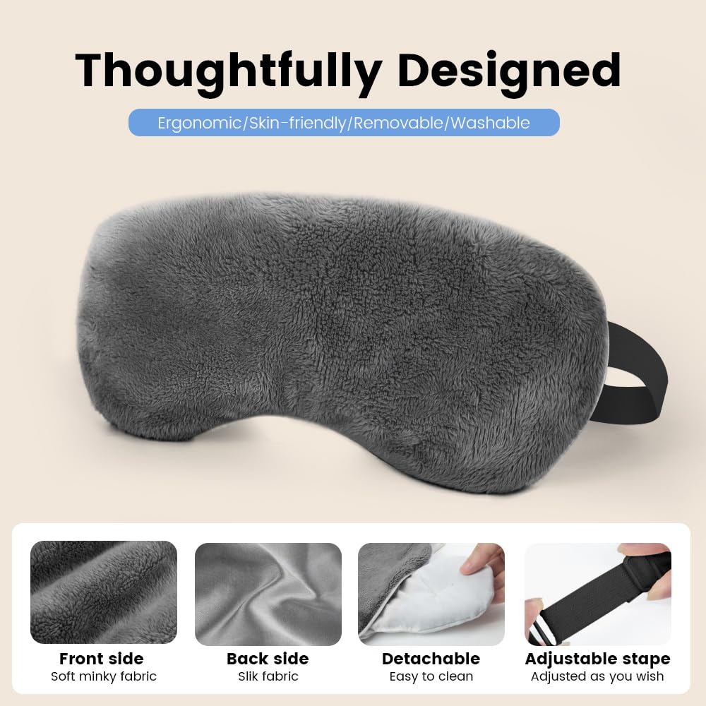 MORLIDEN eye mask with adjustable strap, secure fit.