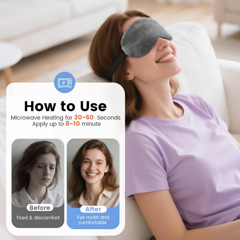 MORLIDEN eye mask washable fabric, reusable and easy care.