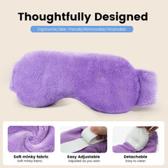 Morliden heated eye mask flexible strap ensures secure, comfortable wear.