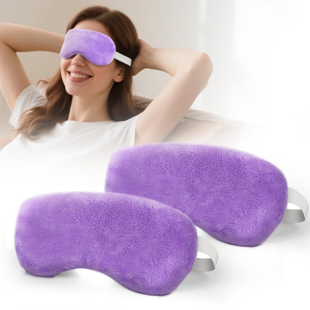 Morliden microwave heated eye mask delivers soothing warmth to tired eyes.