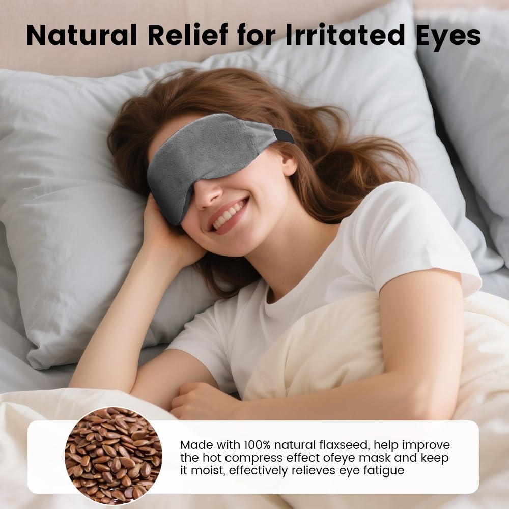 Morliden soft fabric eye mask gray for breathable, gentle wear.