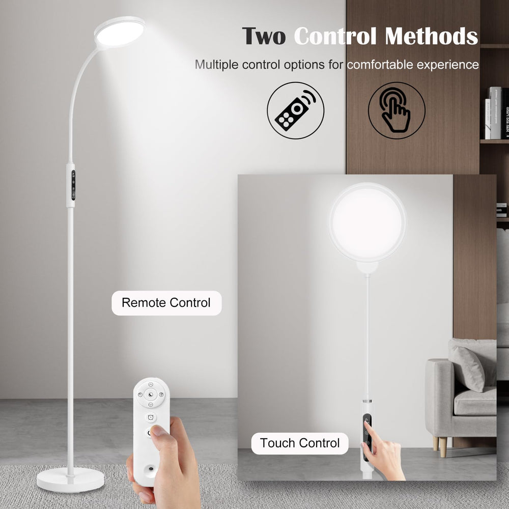 Morpholife 11,000 lux LED lamp delivering bright daylight exposure for focus.