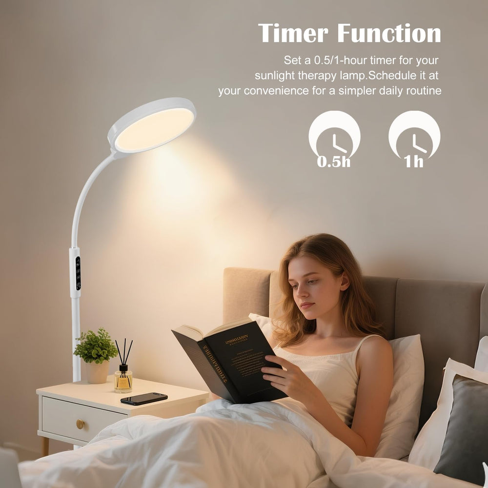 Morpholife desk and bedroom setup demonstrates compact, versatile lighting.