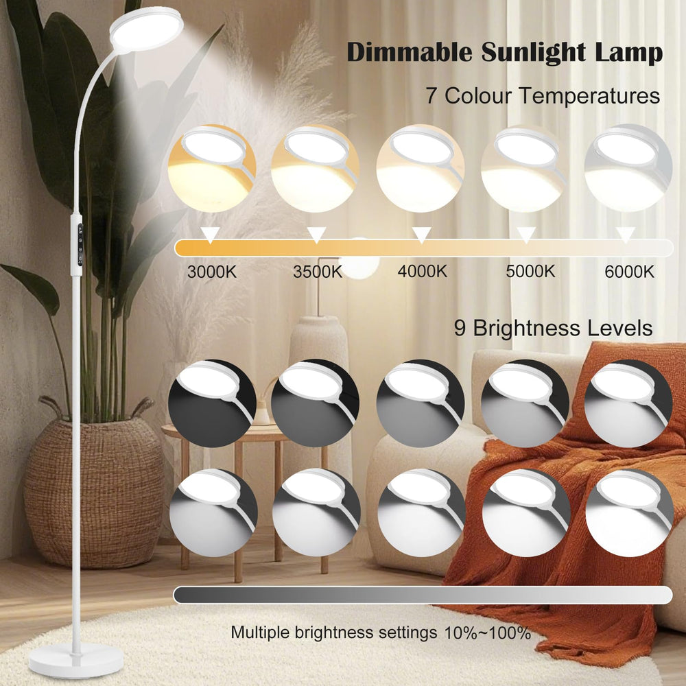 Morpholife height-adjustable lamp base enabling flexible positioning for desk or floor use.