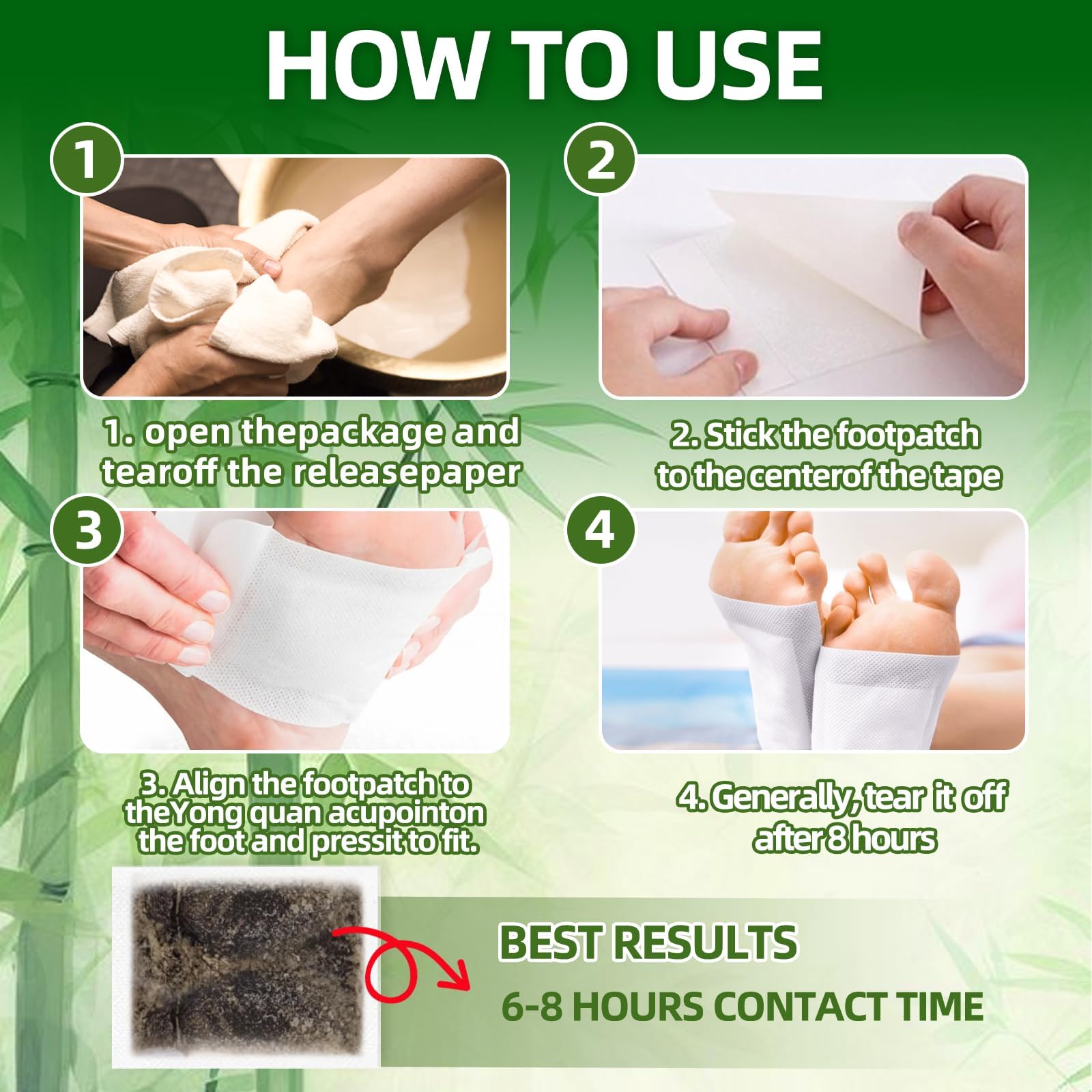 Mosconly Foot Patches applying to soles for tension relief