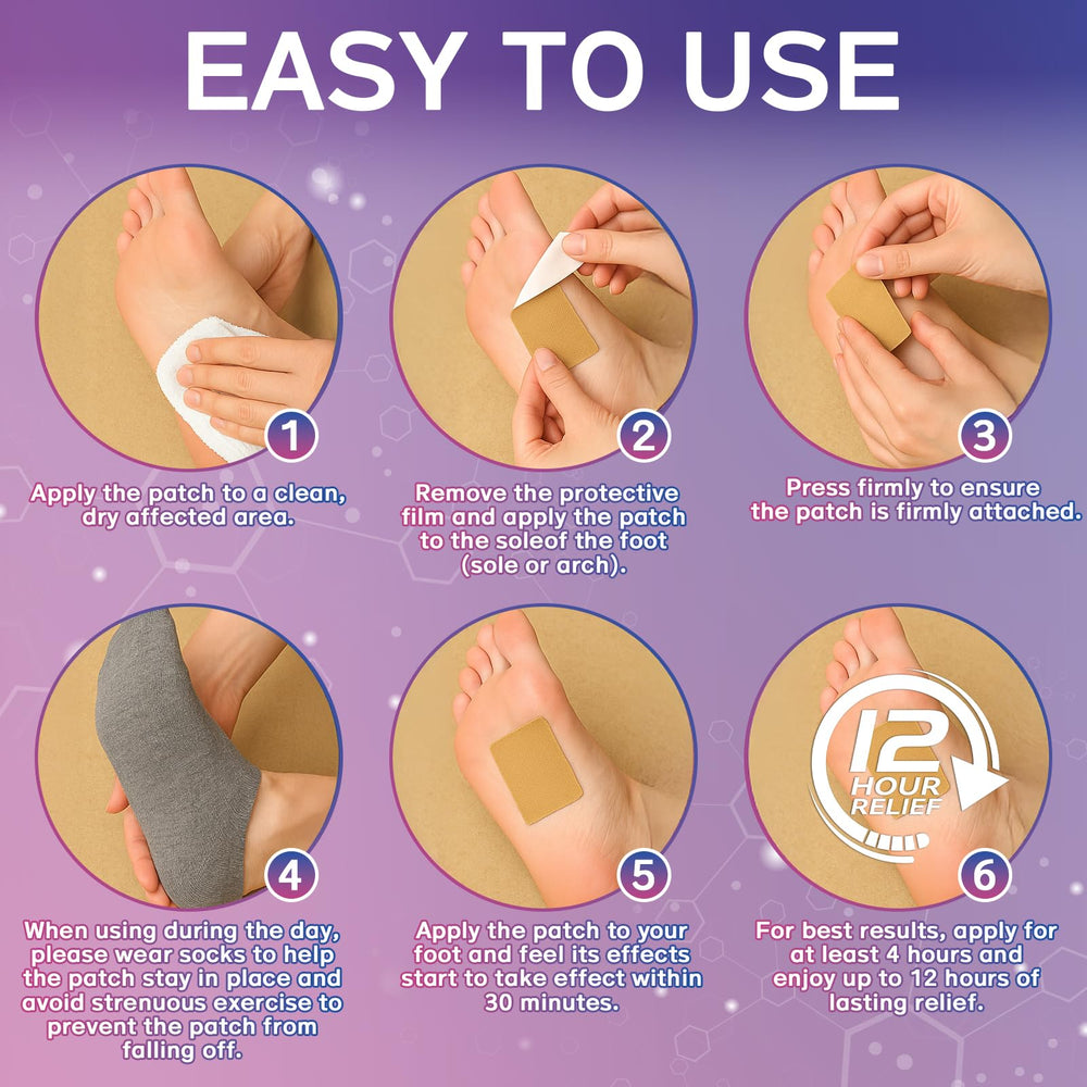 Mosconly packaging showing 14 patches and easy application.