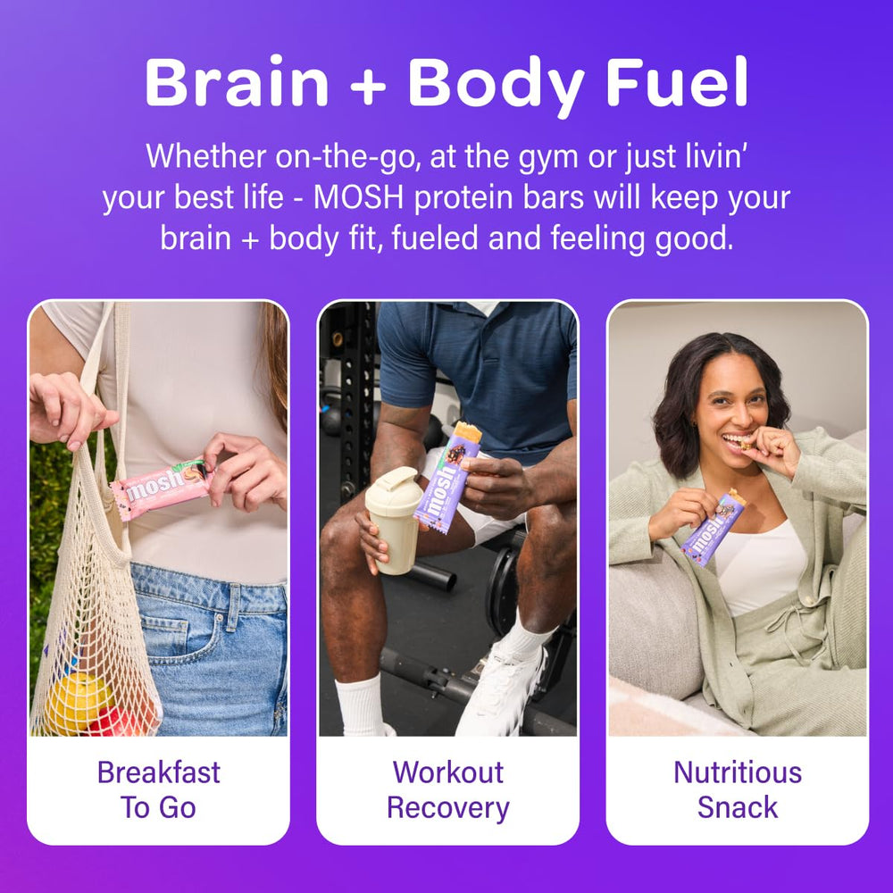 MOSH keto-friendly gluten-free bar ready for on-the-go meals