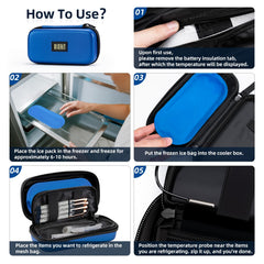 MOSKESON includes two TSA-approved ice packs for reliable cooling