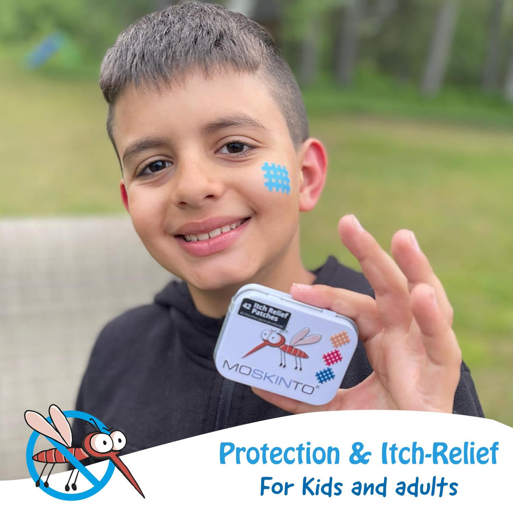 Moskinto waterproof latex-free patch highlights safe wear in swim or shower