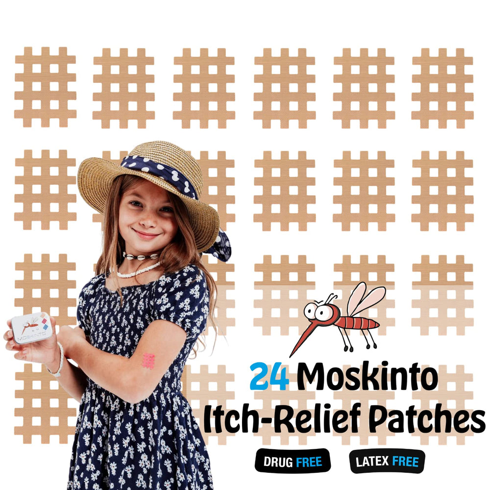 Waterproof Moskinto patch remains on skin during swimming for continuous relief.