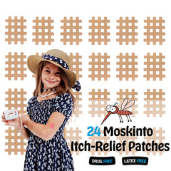 Waterproof Moskinto patch remains on skin during swimming for continuous relief.