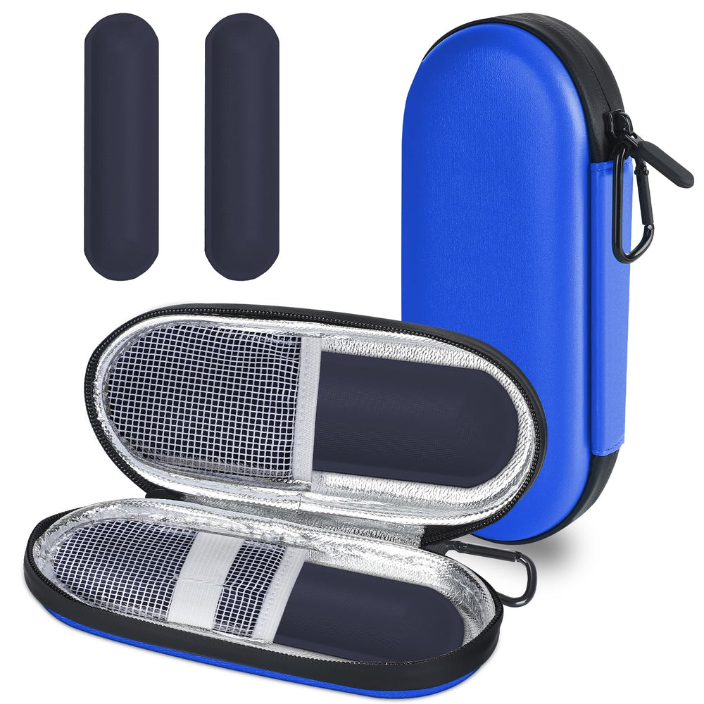 MOSLA insulin cooler travel case front view for on-the-go protection