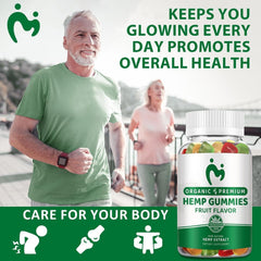 MOSRAY Hemp Gummies ingredients label shows vegan non-GMO formulation