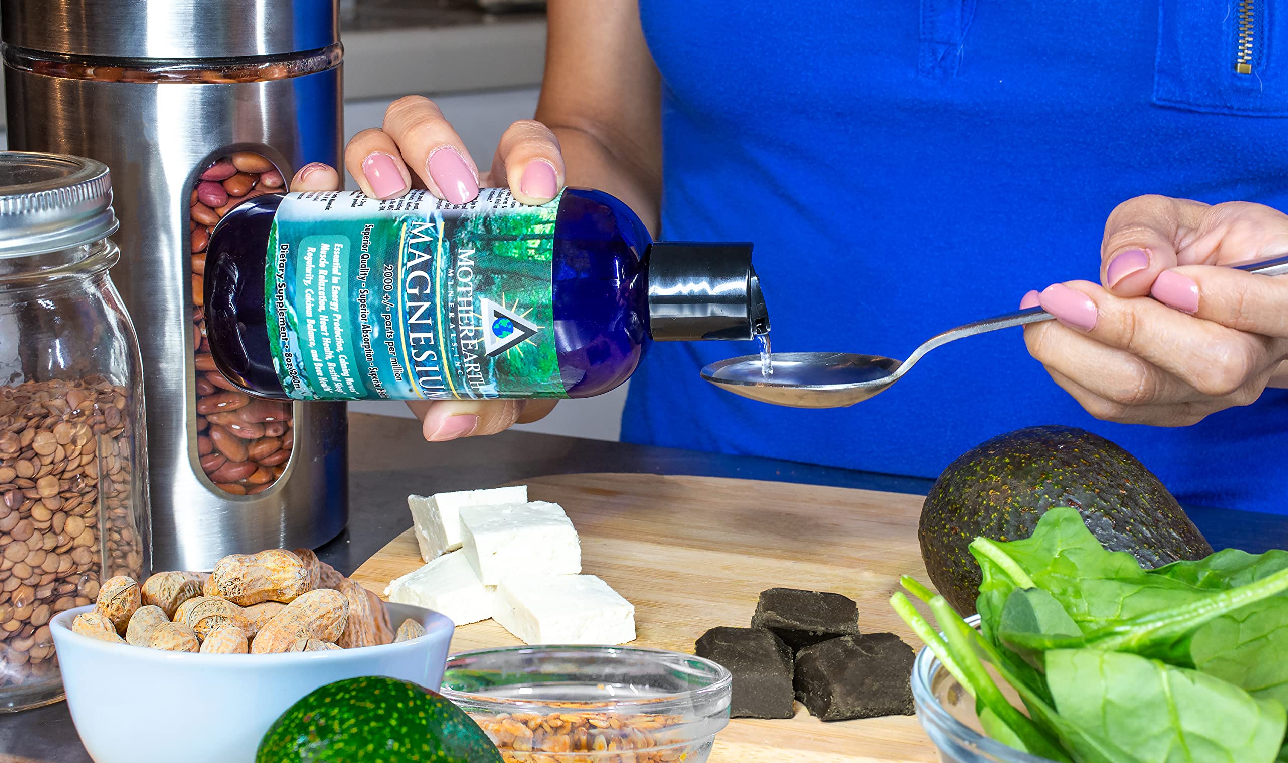 Mother Earth Minerals magnesium mixed to support digestion and enzymes.