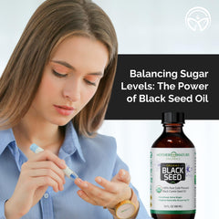 Mother Nature Organics Black Seed Oil pour enables easy dosing for smoothies or tea