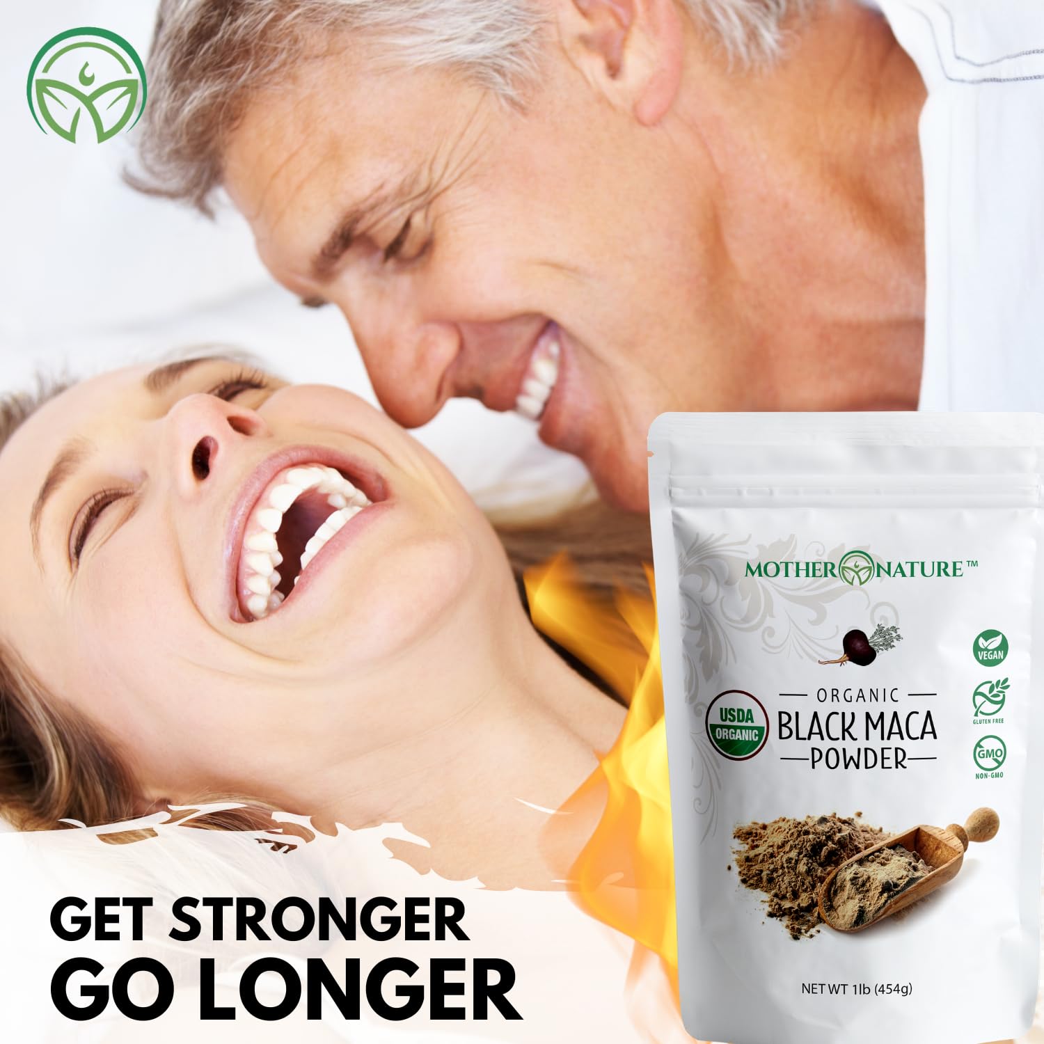 Mother Nature Organics Peru origin Maca packaging highlights premium roots