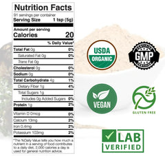 Mother Nature Organics Raw maca powder close-up texture and quality