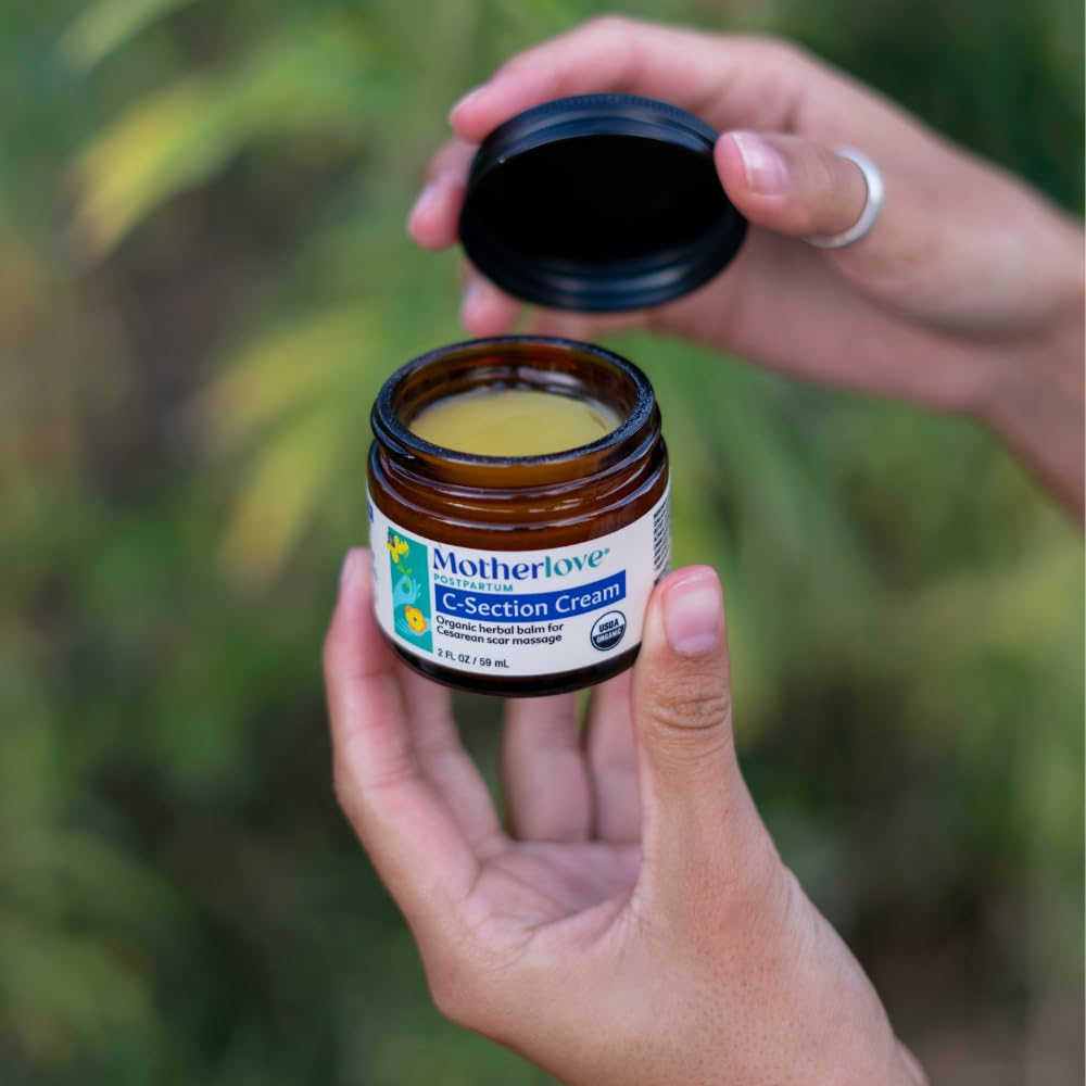 1oz tub showcases convenient size for daily postpartum application.