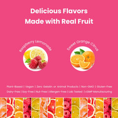 Mother's Promise prenatal DHA gummies close-up shows natural citrus flavor