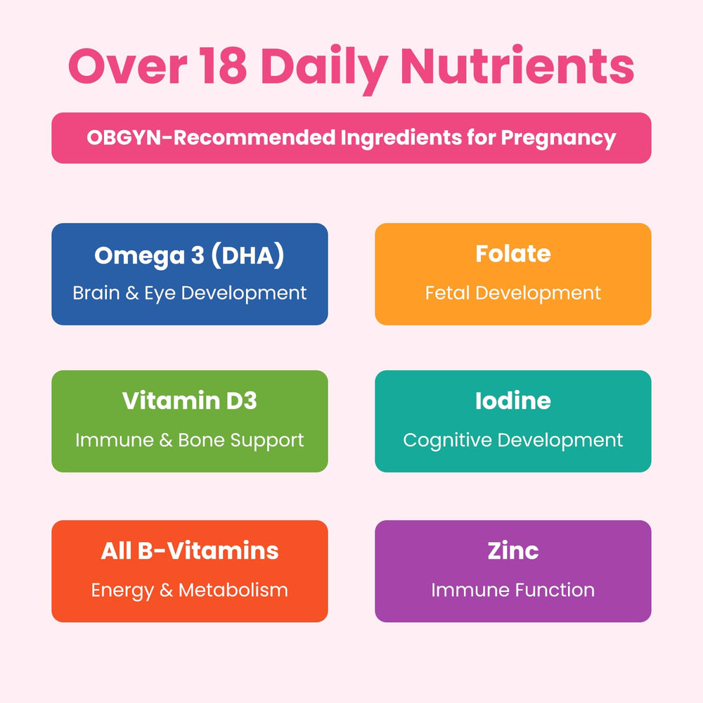 Mother's Promise DHA omega-3 visual highlights vegan nutrition support