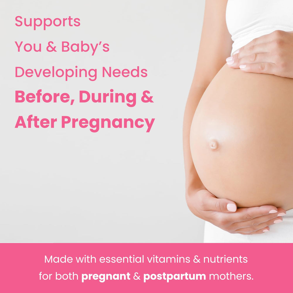 Mother's Promise prenatal gummies packaging ready-to-use daily supplement