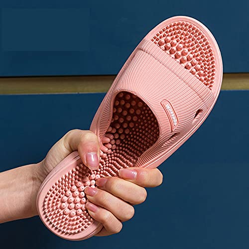 MOTTLED SKY pink women's slip-ons with non-slip outsole for secure wear.