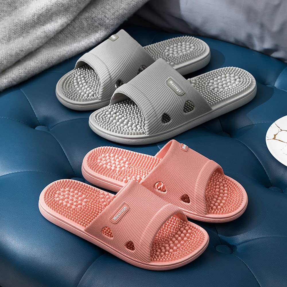 MOTTLED SKY reflexology shoes highlight foot-points massage for relaxation.