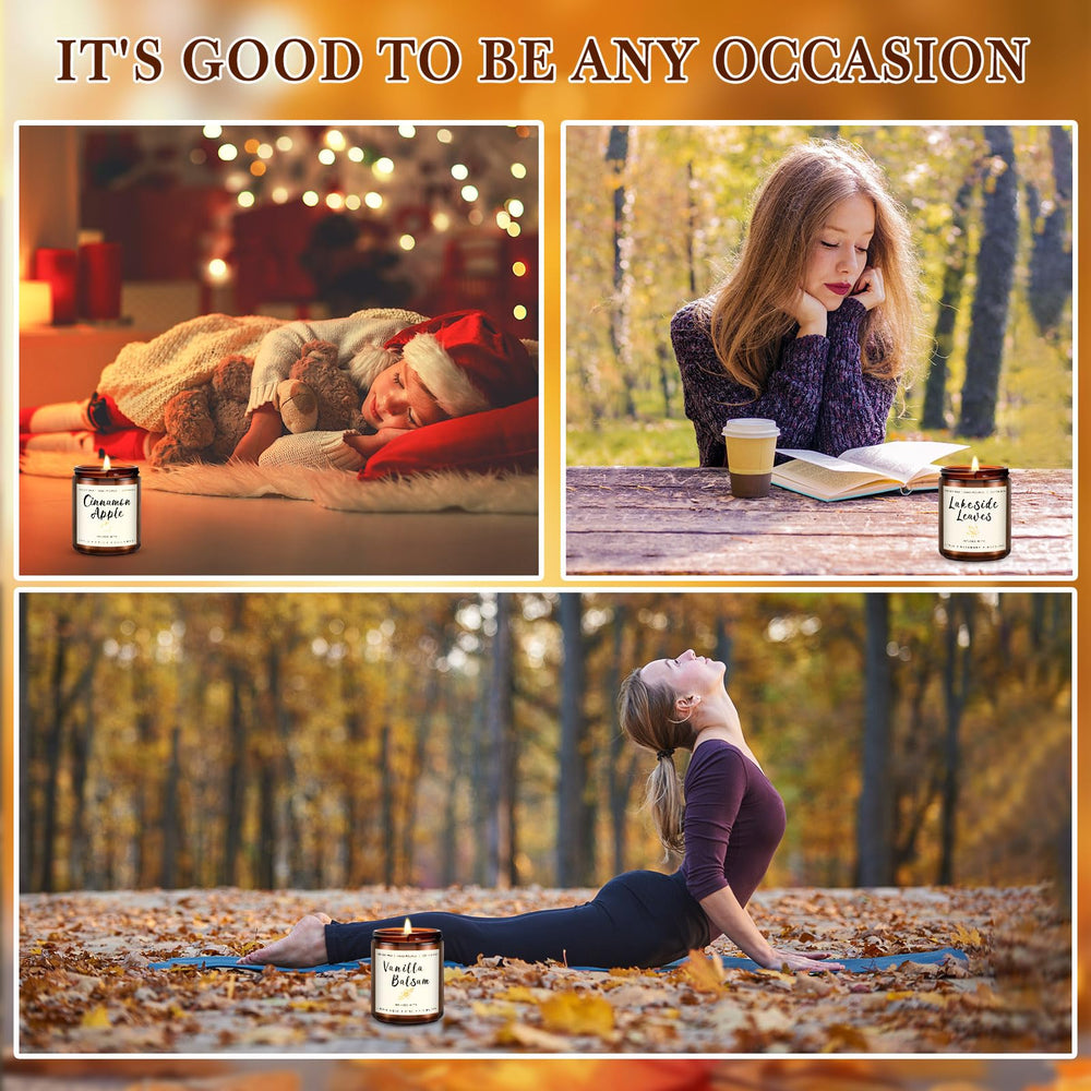 MOULENGGU Autumn Wreath candle jar brings earthy seasonal charm