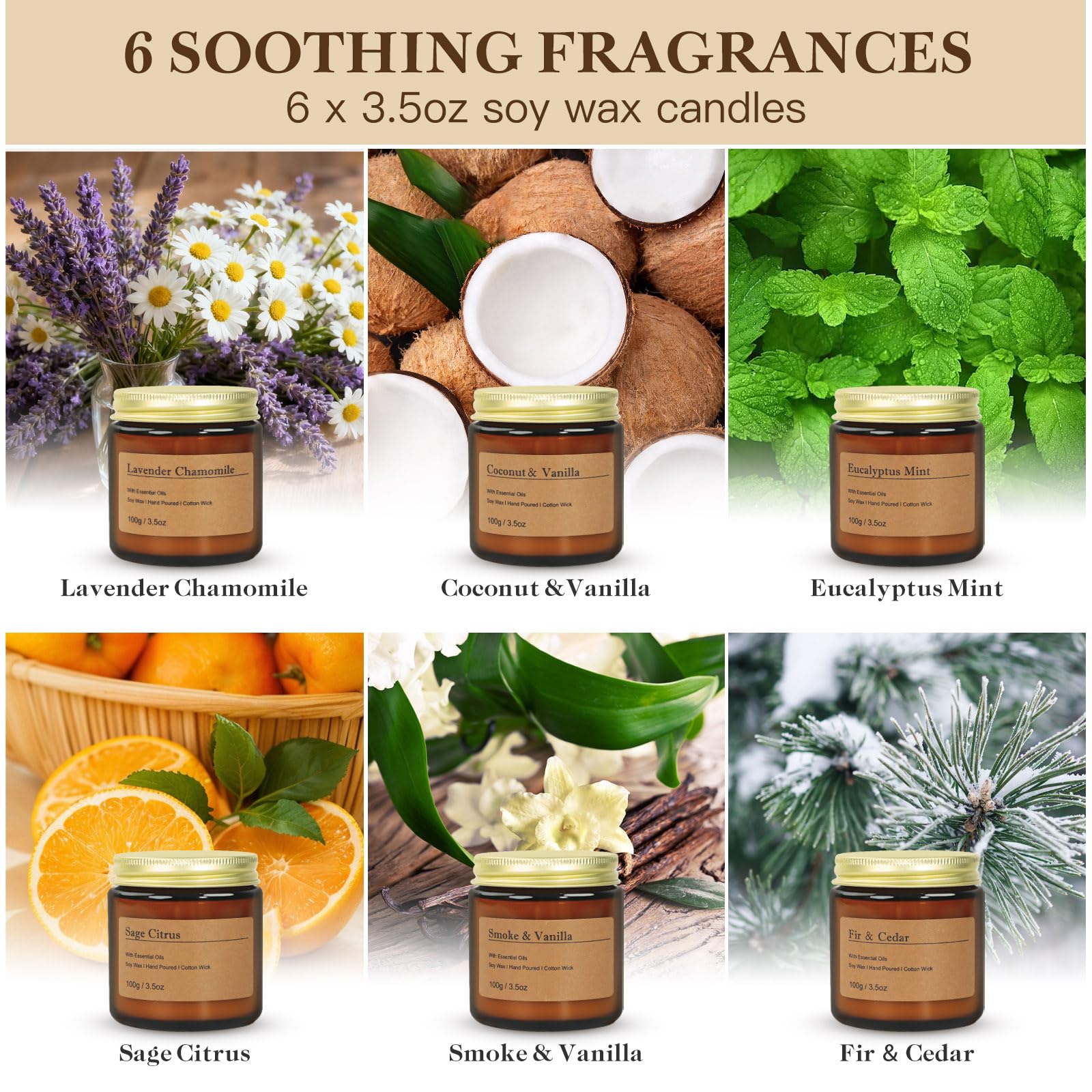 Moulenggu Eucalyptus Mint candle refreshes spaces with invigorating aroma in a transparent glass jar.