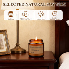 Moulenggu Sage Citrus candle clears the air with citrusy brightness in a clear jar.