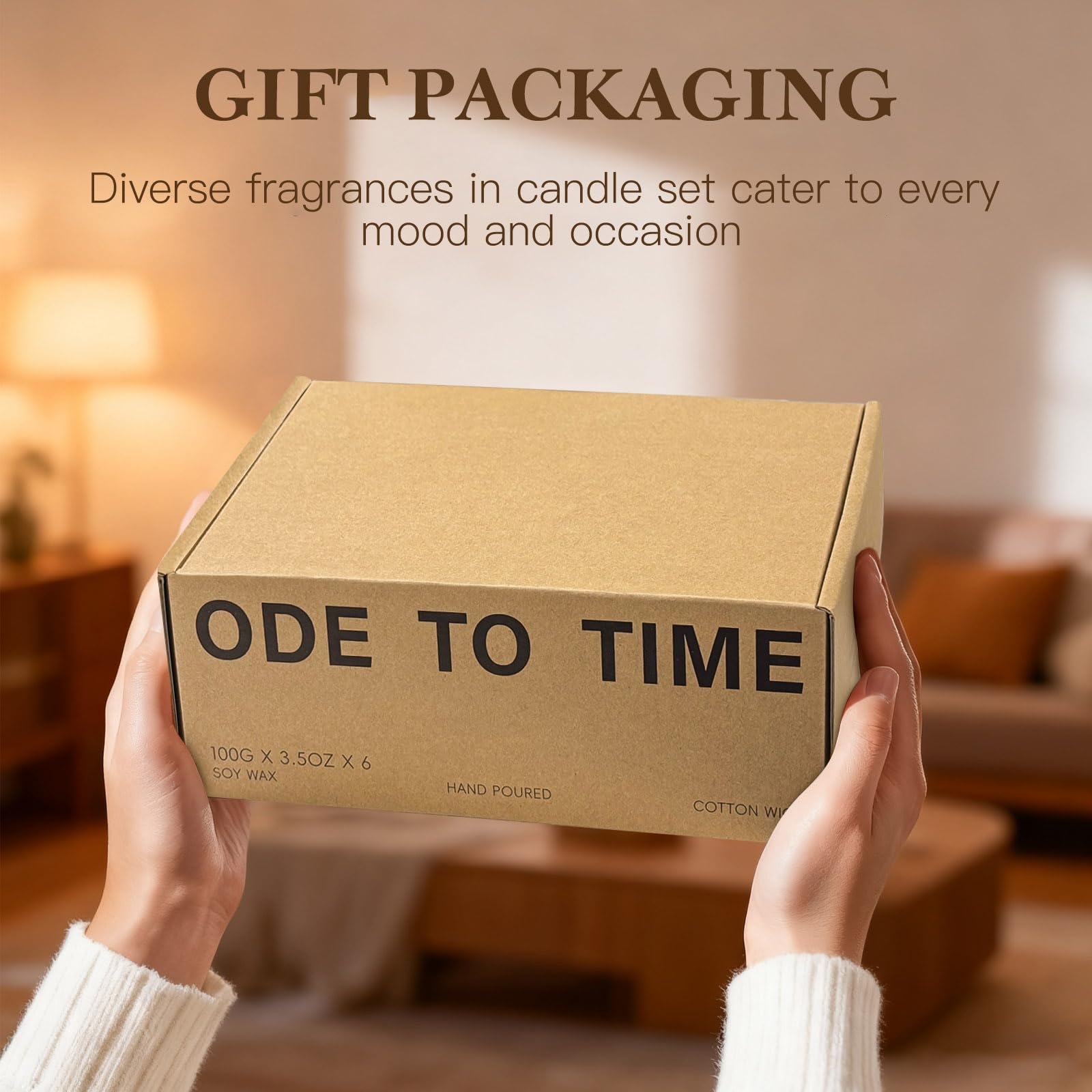 Moulenggu Soy Wax Candle emphasizes clean burn and longer fragrance experience.