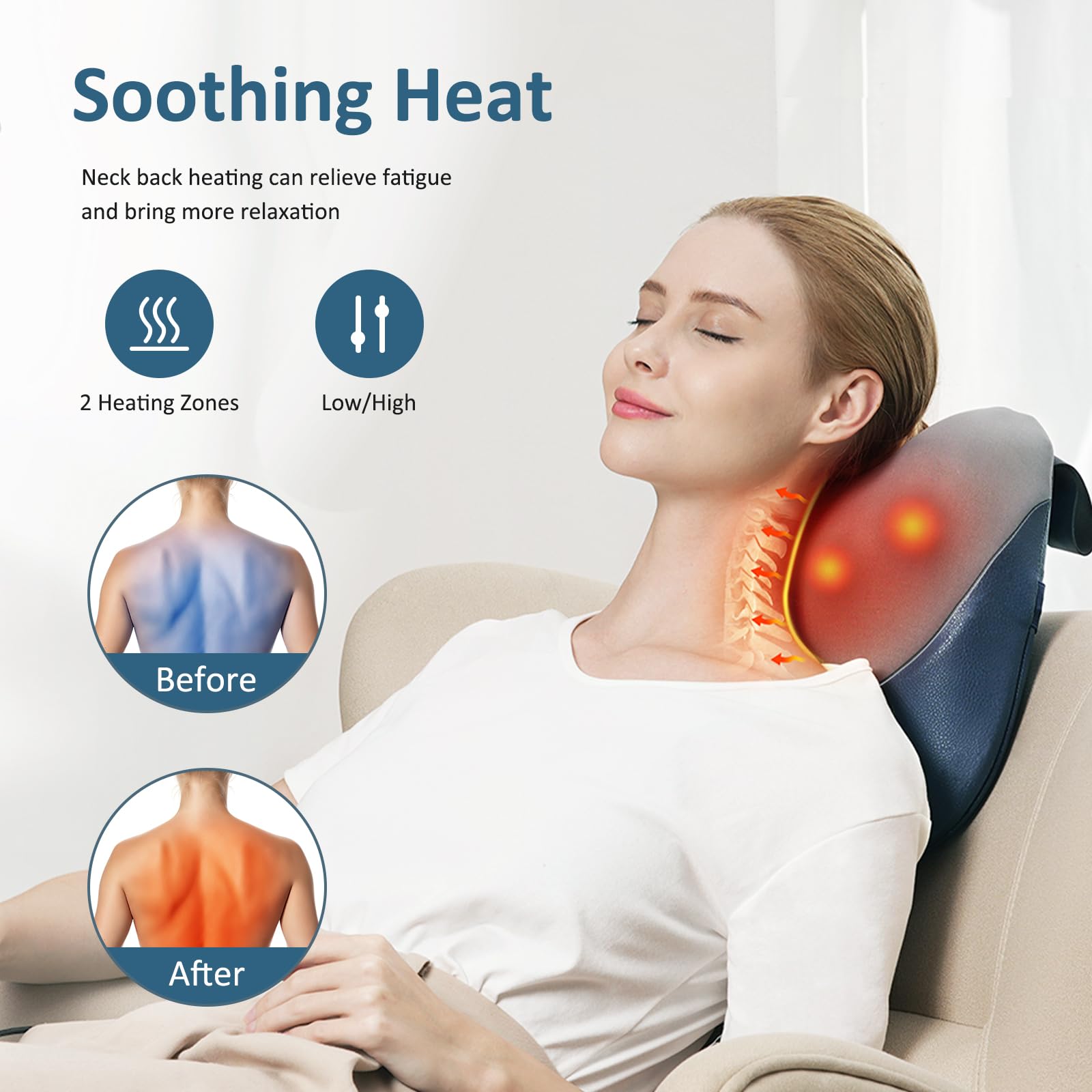 MOUNTRAX dual zone heating provides targeted warmth.