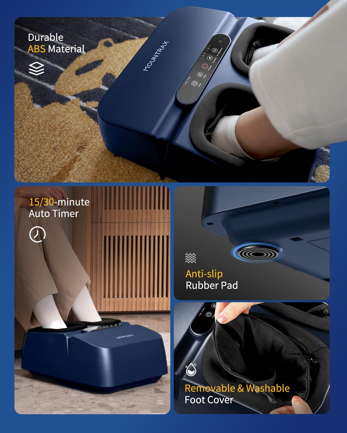 MOUNTRAX compact design fits under desks or small spaces.