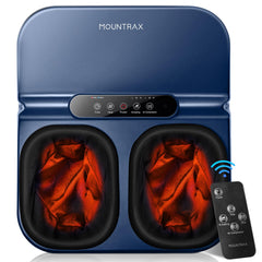 MOUNTRAX Foot Massager with Heat function soothes tired feet.