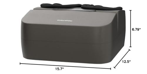 MOUNTRAX foot massager in use under a desk with quiet operation