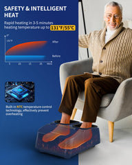 MOUNTRAX Foot Massager remote control enables easy operation.