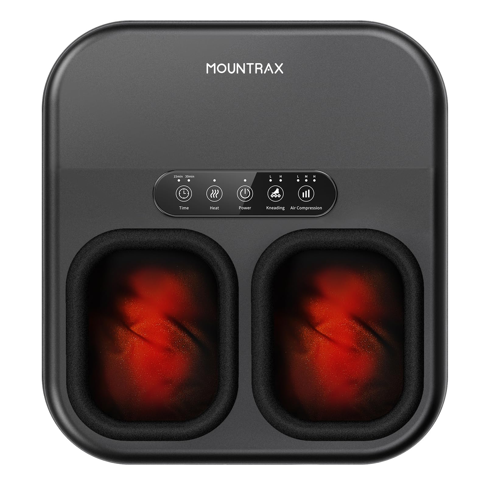 Mountrax Shiatsu foot massager front nodes deliver deep kneading for tired feet relief.