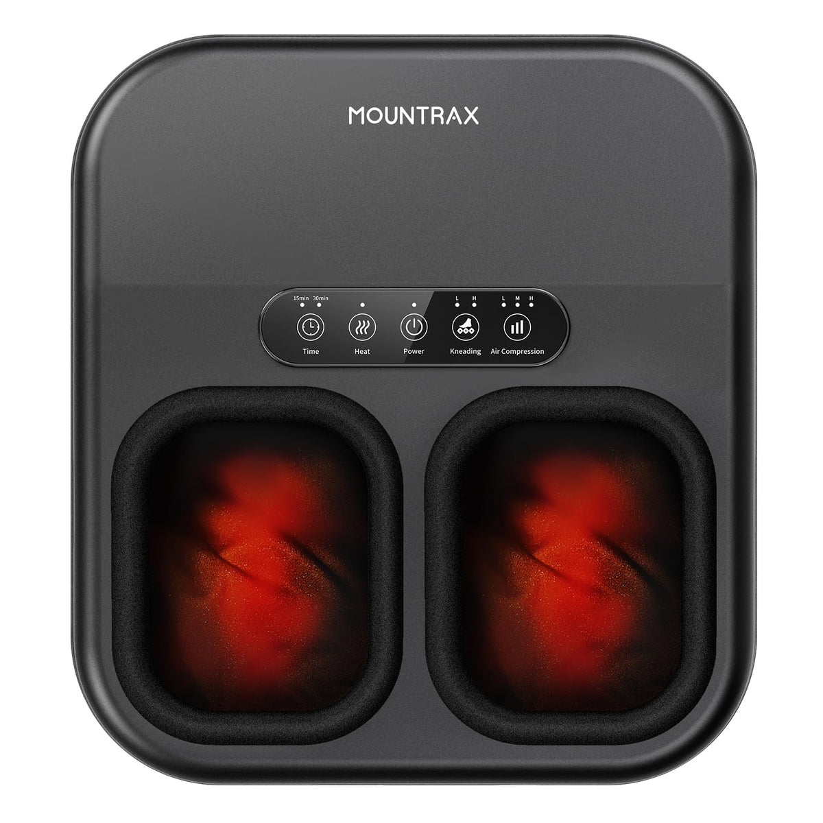 Mountrax Shiatsu foot massager front nodes deliver deep kneading for tired feet relief.