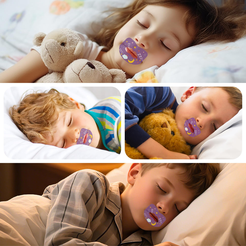 Purple patch color near lips during sleep for comfort