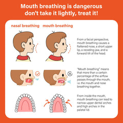 Mouth Breathing Patch with X-shaped elastic design over lips
