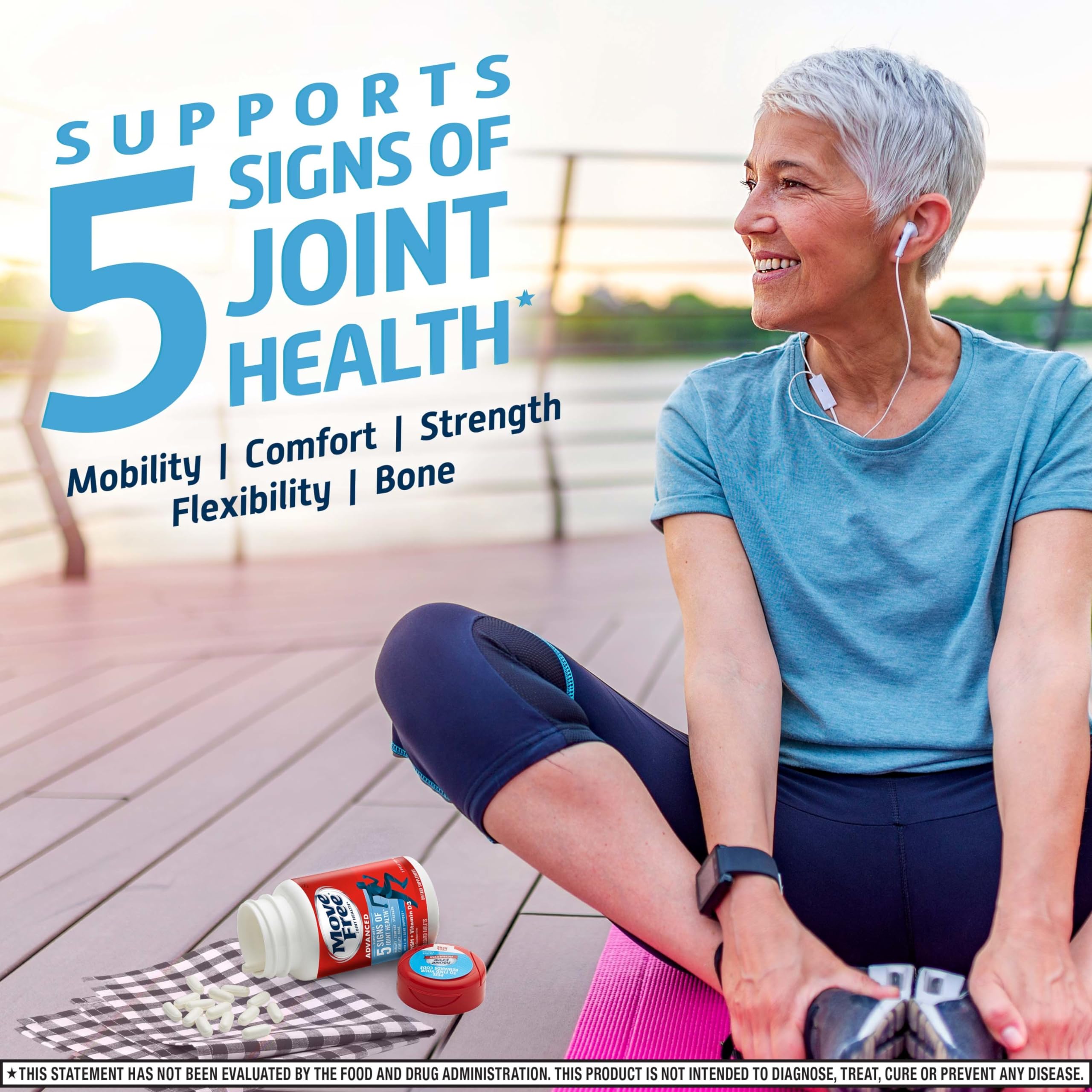 Visual of Move Free Advanced UNIFLEX mineral complex.
